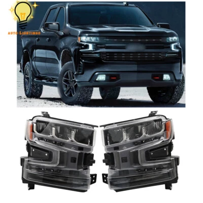 For 2019 2020 2021 Chevy Silverado 1500 LED Headlights Headlamps Right&Left Side - Image 1 of 4