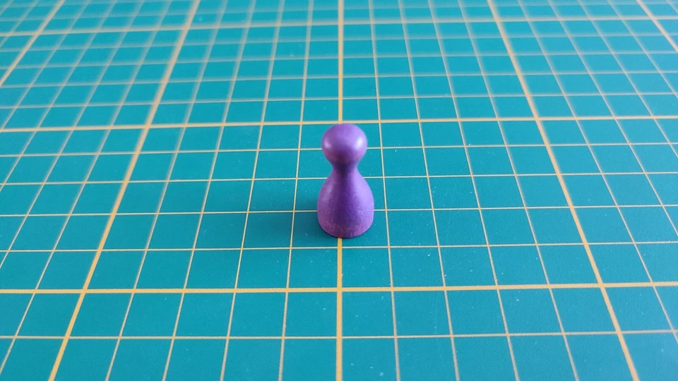 Pion violet professeur Violet pièce jeu de société Super Cluedo Parker #B43 - Photo 1/2