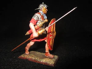 St. Petersburg. Amber. Roman Marching w/Pilum & Shield. 54mm. - Bild 1 von 4
