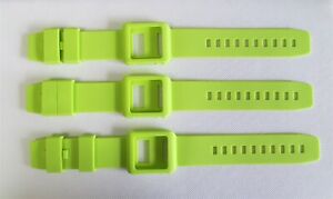 3x Green Silicone Watch Band Wrist Strap Skin Cover Apple iPod Nano 6th gen lot