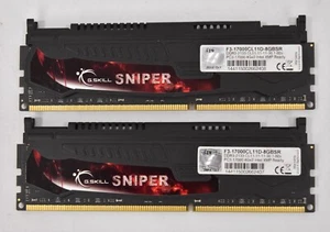 G.Skill 8GB (2x4GB) PC3-17000 DDR3 SDRAM F3-17000CL11D-8GBSR Desktop RAM Memory - Picture 1 of 3