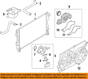 FORD OEM 11-14 Explorer Radiator Coolant-Lower Hose BB5Z8286K - Picture 1 of 1