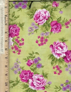 Rose Cottage Y1185-23 100% Cotton FABRIC priced by the Yard - Picture 1 of 1