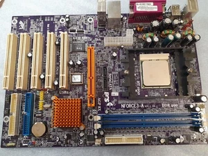 ECS NFORCE3-A socket 754 +CPU +RAM - Picture 1 of 12