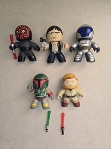 Star Wars Action Figure Darth Maul Boba Fett Mighty Mugg Hasbro Mix Lot Of 5 - Picture 1 of 13