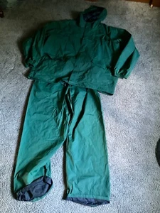 Mens Columbia Rain suit Fishing 3XL Green - Picture 1 of 1