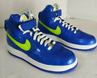 Nike Air Force 1 High WOMENS Size 10 Sneaker Blue Sapphire/Volt-White 334031-400