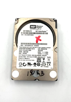 Western Digital VelociRaptor Enterprise WD1500HLFS 2.5 150GB 10K SATA Hard Drive - Image 1 of 4