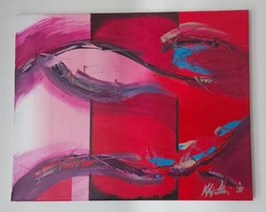 Original Painting by Visionary Abstractionist Kyle Petrucelli - Measures: 16x 20 - Picture 1 of 2