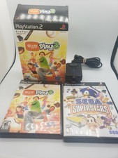 Sony PlayStation 2 PS2 Eye Toy Play 2 game camera, and sega superstars