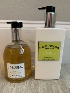 Bath Body Works C.O. Bigelow LIME CORIANDER Hand Wash Soap And Body Lotion set - Picture 1 of 2