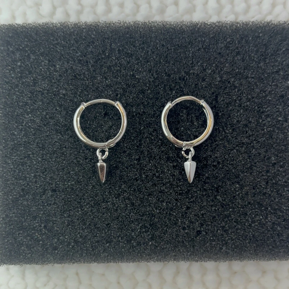 Висячие серьги-капли с геометрическим конусом для мужчин и женщин уличная одежда унисекс серьги - Изображение 1 из 4