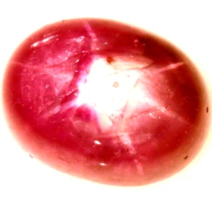 SHOLA Echt 3,20 Ct Natürlicher Rot Stern Rubin aus Madagaskar - Picture 1 of 2