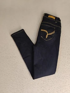Wanna Betta Butt Womens Jeans 7 Juniors Blue High Rise Skinny Dark Denim - Picture 1 of 15
