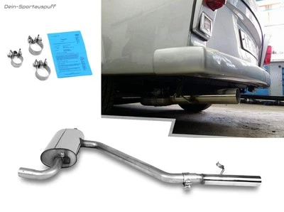 FOX Acero Escape Deportivo Trabant 1.1l Sedán Y Familiar 1x55mm Salida Trasero - Imagen 1 de 4