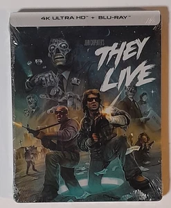 They Live 4K Ultra+Blu-ray Limited Edition Steelbook Scream Factory-Case Damage - Picture 1 of 2