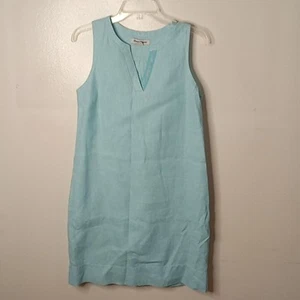 Tommy Bahama Women's S/P Palm-A-Dora Split Neck Sheath Dress. Pockets 100% Linen - Picture 1 of 11