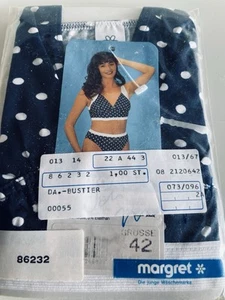Damen Bustier 42 Blau gepunktet Margret - Bild 1 von 1