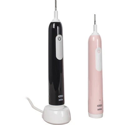 Oral-B Pro 1 Duo Cross Action mit 2. Handstück, Elektrische Zahnbürste, schwarz - Bild 1 von 4