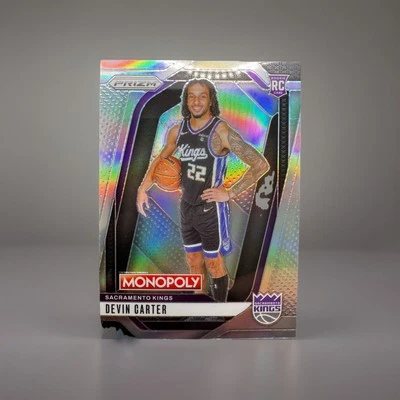 2024-25 Panini Prizm #39 Devin Carter Silver Rookie RC Kings Monopoly Rare - Image 1 of 2