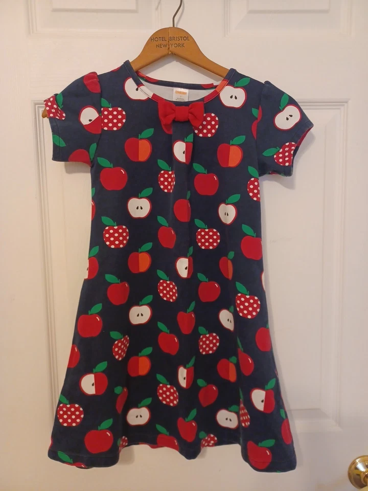 Vestido Gymboree Niñas Apple Ponte Cabeza de Clase Azul Talla 7 Otoño  Foto 1 de 4