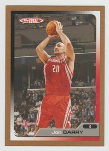 JON BARRY Rockets 2005-06 Topps Total GOLD #113 SP Parallel #08/10 SSP /10 - Picture 1 of 2