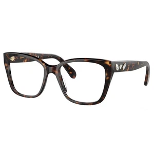 Gafas de plástico Swarovski SK 2008 1002 Havana ojo de gato 51 mm - Imagen 1 de 3