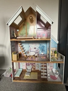 Kidkraft Wooden Doll House With Extra Accessories - Picture 1 of 10