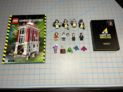 LEGO Cazafantasmas 75827 Cuartel General de Bomberos 100% completo con kit de luz, sin caja Foto 1 de 4