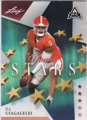 2021 Leaf Young Stars Base #12 DJ Uiagalelei - Clemson Rookie ARC - Image 1 of 2