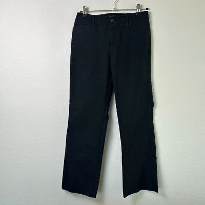 Eddie Bauer Mercer Fit Pants Womens Size 4 Black Cotton Stretch Casual - Image 1 of 4