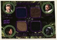 2018 Upper Deck Marvel Black Panther King’s Mantle Quad Memorabilia KQ-KMKB
