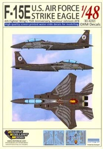 DXM Decals 1/48 F-15E STRIKE EAGLE 4th FW 75th Anniversary Scheme - Picture 1 of 5