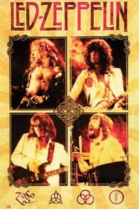 LED ZEPPELIN POSTER Amazing Collage RARE HOT NEW 24x36 - Picture 1 of 1