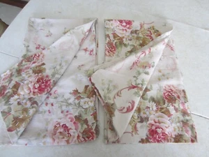 Vtg Ralph Lauren GREAT BARRINGTON FLORAL STANDARD PILLOWCASES SILKY SATEEN Lot 2 - Picture 1 of 6
