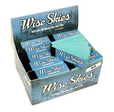 Wise Skies Blue Premium Rolling Filter Tips Roach Card Natural Vegan 1 2 5 Box