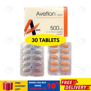 Aveflon 500mg 30's Tratamiento de Hemorroides/Pilas - ENVÍO GRATUITO - Imagen 1 de 5