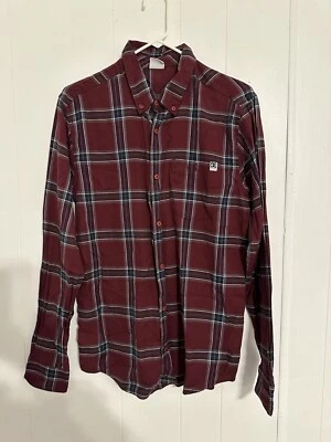 DC Shoe Co. Plaid Long Sleeve Button Up Casual Shirt Mens Medium - Image 1 of 4