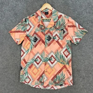 Goliath Mens Button Up Shirt Size M Medium Multicolour Short Sleeve 3419 - Picture 1 of 12