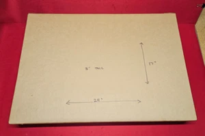 24" x 17" x 3" ECT-32 - Corrugated Shipping / Moving Box - QTY 25 - Picture 1 of 2