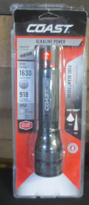 Linterna LED negra Coast G450 1400 lm batería AA Foto 1 de 3