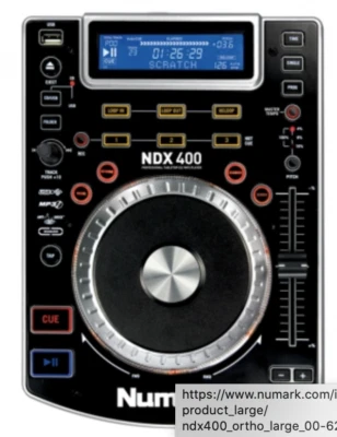 Numark NDX 400 DJ Professional Tabletop CD/MP3 Player Controller - Image 1 of 4