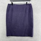 Pendleton Skirt Womens Size 12 Purple Straight Pencil 100% Wool VTG Made USA