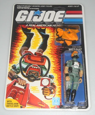 *RECARDADO* 1986 Vintage G.I. Figura GI Joe 3.75 ARAH Wet Suit v1 *100% Completa Foto 1 de 4