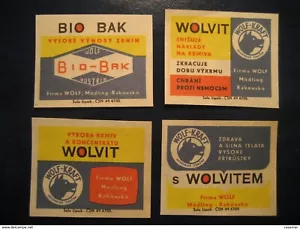 Cibo Per Cani 4 Poster Stamp Vignette CZECHOSLOVACCO - Bild 1 von 1