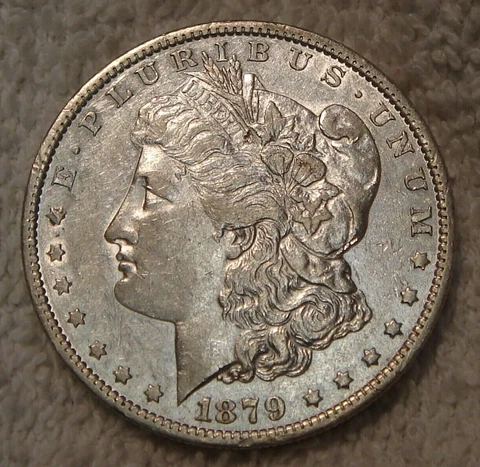 1879-O $1 Morgan Silver Dollar AU Cover