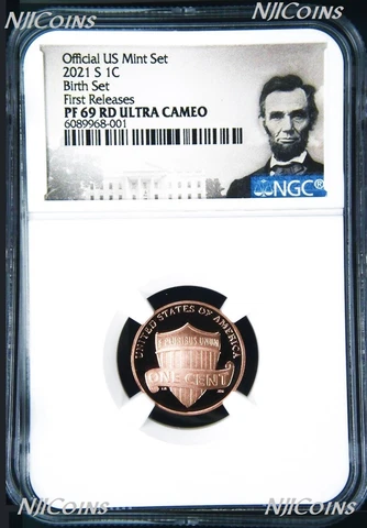 2021 S -BIRTH SET Version- Proof LINCOLN CENT Penny NGC PF69 RD First Releases Cover