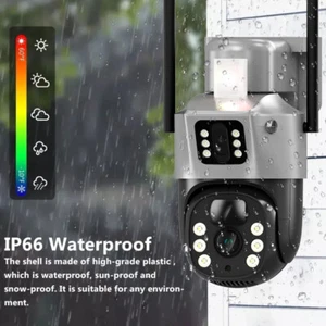 4MP WiFi Dual Lens Solar Battery Powered Wireless Outdoor Security Camera System - Picture 1 of 32
