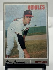 1970 topps baseball #449 Baltimore Orioles Jim Palmer good condition