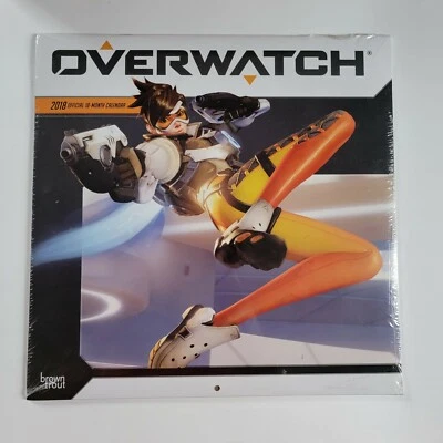 Overwatch 2018 12" x 12" Videojuego Pared Calendario Fan Imágenes Mensuales Sellado Nuevo en Paquete Foto 1 de 2